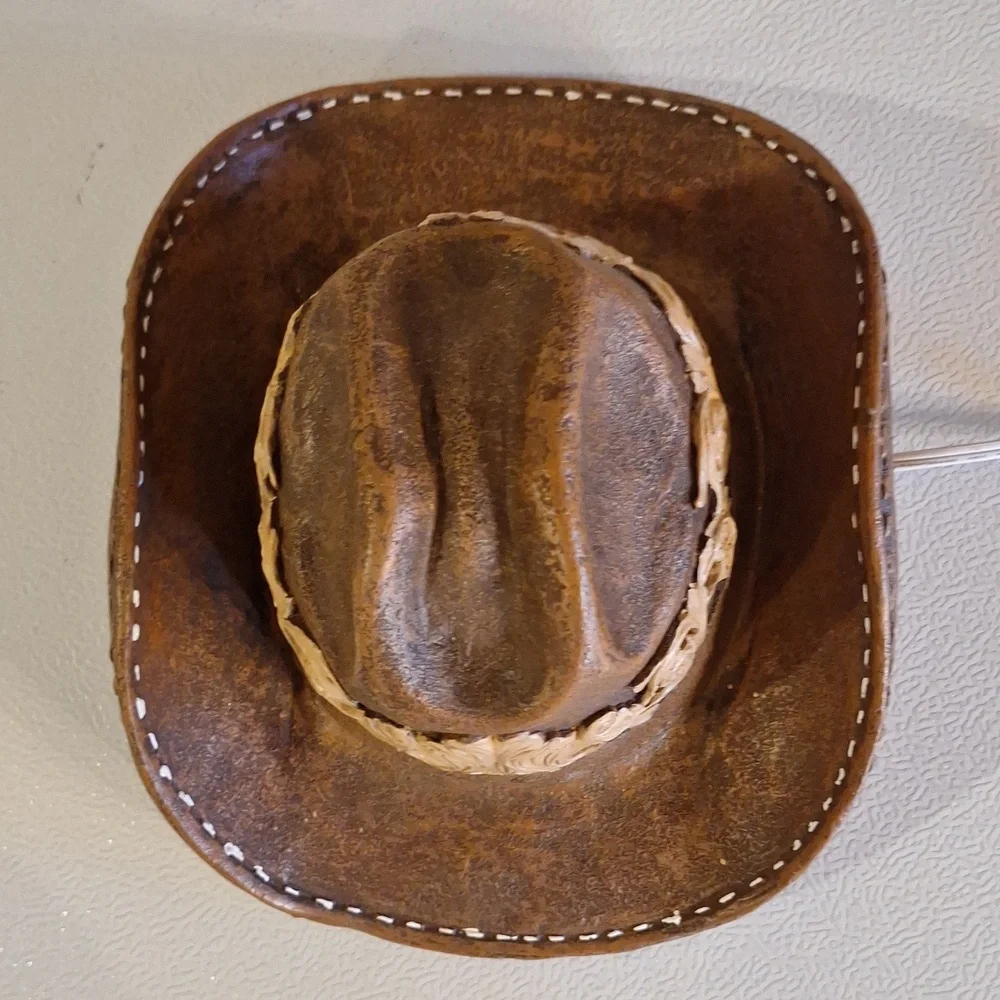Vintage Western Cowboy Hat Nightlight Lamp